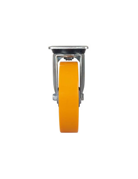 RUEDA GIRATORIA DE POLIURETANO CON LLANTA DE ALUMINIO DIÁMETRO 200 MM CARGA 500 KG - S76AR 200