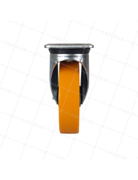 RUEDA DE FRENO DE POLIURETANO CON LLANTA DE ALUMINIO DIÁMETRO 200 MM CARGA 500KG - S76AR 200AF