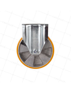 RUEDA FIJA DE POLIURETANO CON LLANTA DE ALUMINIO DIÁMETRO 200 MM CARGA 500KG - S77AR 200