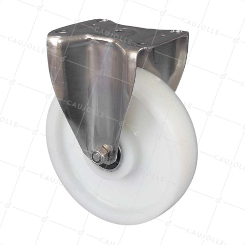Rotante FIJA EN INOX 304 DIÁMETRO 200 MM CARGA 1000 KG - INOX FIJO RENF 200 • Caujolle
