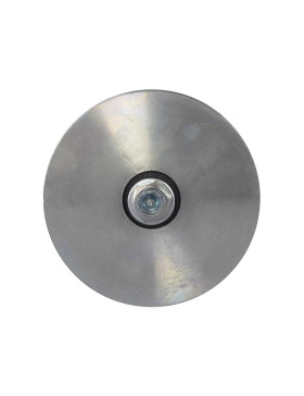 RUEDA DE PUERTA ANCHA CON RANURA CUADRADA DIÁMETRO 160 MM PARA RAIL CUADRADO DE 20 MM CARGA 1.6T EJE 16 MM - GAGC160L