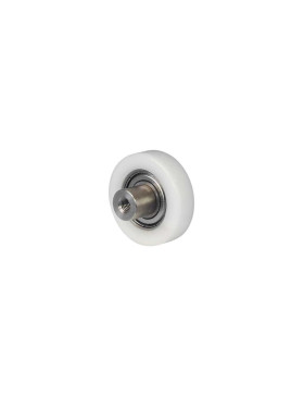 RUEDA DE GUÍA LINEAL EN POM DIÁMETRO 42 MM CON EJE ROSCADO M6 INOX 304