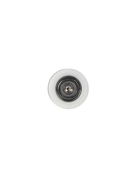 RUEDA DE GUÍA LINEAL EN POM DIÁMETRO 42 MM CON EJE ROSCADO M6 INOX 304