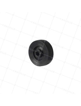 RUEDA POLIPROPILENO NEGRO DIÁMETRO 48 MM CARGA 30 KG EJE 8 MM - S2400P 50 A8 NEGRO • Caujolle