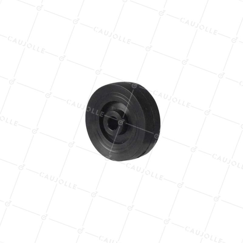 RUEDA POLIPROPILENO NEGRO DIÁMETRO 48 MM CARGA 30 KG EJE 8 MM - S2400P 50 A8 NEGRO