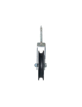 POLEA CON TIRAFONDO TORNILLO PARA CABLE DE 8 MM DE DIÁMETRO 70 MM CARGA 60 KG - PTF70B