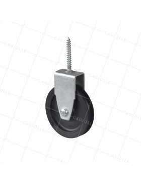 POLEA CON TORNILLO PARA CABLE DE 8 MM DE DIÁMETRO 70 MM CARGA 60 KG - PTF70B • Caujolle