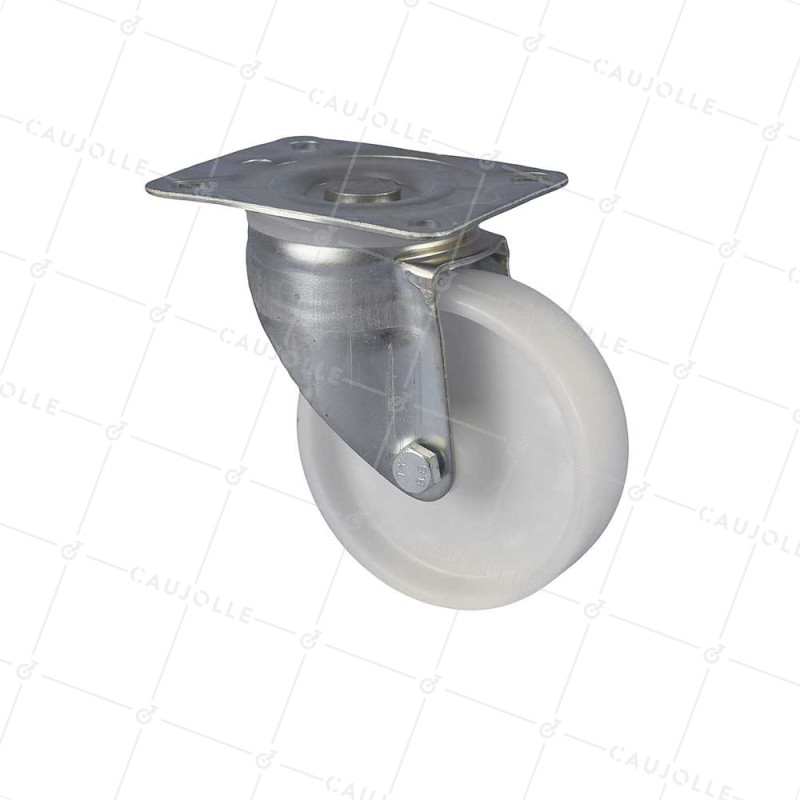 RUEDA GIRATORIA REFUERZADA DE MANIPULACIÓN EN NYLON DIÁMETRO 125 MM CARGA 180 KG -S2N 125R