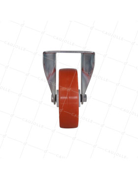Rotante FIJA DE MANUTENCIÓN EN NYLON/POLIURETANO DIÁMETRO 150 MM CARGA 300 KG - S75NP 150