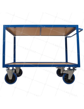 CARRITO DE COMPRAS Rueda ANTI MANCHAS CARGA 300 KG PLATAFORMA 1200X800