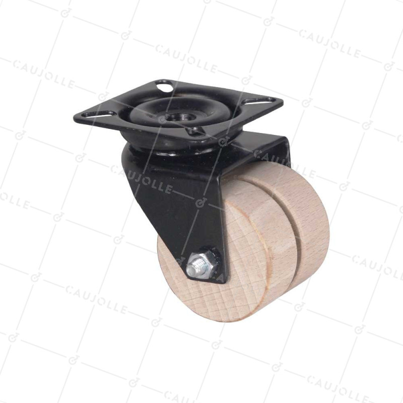 ROTANTE DE MADERA DIÁMETRO 50 MM CARGA 50 KG MADERA ORIGEN FRANCIA - S170 P NEGRA