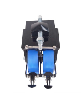 Rotante DE CONTENEDOR DE NYLON AZUL DOBLE 305 MM CARGA EXTREMA 10000 KG HORQUILLA REFORZADA - SERIE CENTAURO