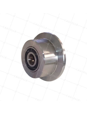 Rueda DE WAGON EN ACIER DIAMETRO 100 MM PARA RAILS DE 30 MM CARGA 500 KG EJE 20 MM - Rueda WAGON 100 • Caujolle