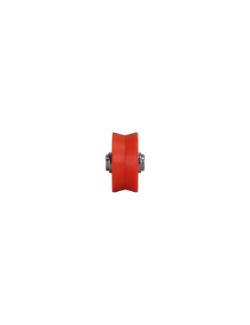RUEDA PARA PUERTA CORREDERA DIÁMETRO 22 MM CARGA 20 KILOS CANAL V CON EJE DE 6 MM