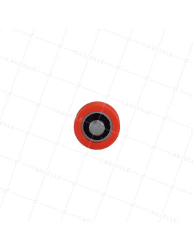 RUEDA PARA PUERTA CORREDERA DIÁMETRO 22 MM CARGA 20 KILOS CANAL V CON EJE DE 6 MM