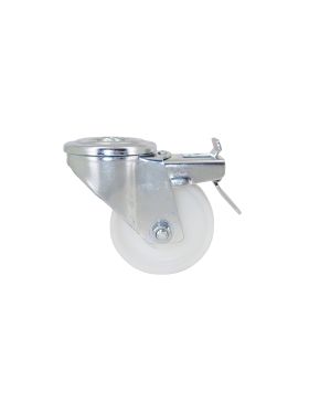 Rotante DE MANIPULACIÓN CON FRENOS EN POLIPROPILENO DIÁMETRO 80 MM CARGA 65 KILOS -S06N 80AF