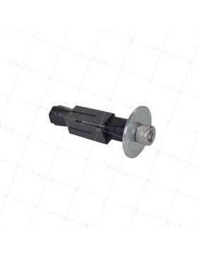 DOUILLE DE FIXATION EXPANSIBLE EN INOX POUR TUBE CARRÉ DE 22 MM a 25 MM INTERIOR Y Rotante A TROU DE 10 a 12 MM - DEX C22-25 INOX • Caujolle