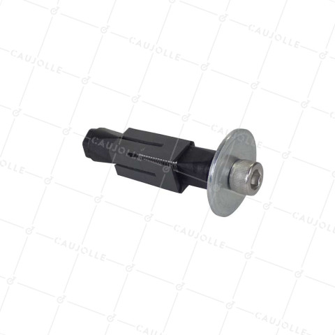 DOUILLE DE FIXATION EXPANSIBLE EN INOX POUR TUBE CARRÉ DE 22 MM a 25 MM INTERIOR Y Rotante A TROU DE 10 a 12 MM - DEX C22-25 INOX • Caujolle