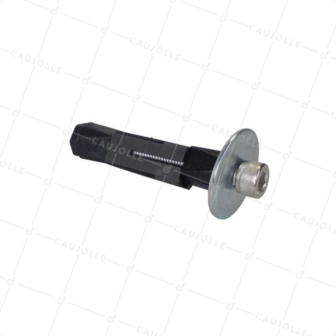 DOUILLE DE FIJACIÓN EXPANSIBLE EN INOX PARA TUBO CUADRADO DE 19 MM A 22 MM INTERIOR Y Rotante A AGUJERO DE 10 A 12 MM - DEX C19-22 INOX • Caujolle