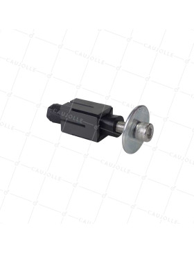 DOUILLE DE FIJACIÓN EXPANSIBLE EN ACERO INOXIDABLE PARA TUBO CUADRADO DE 27 MM a 30 MM INTERIOR Y Rotante A AGUJERO DE 10 a 12 MM - DEX C27-30 INOX • Caujolle
