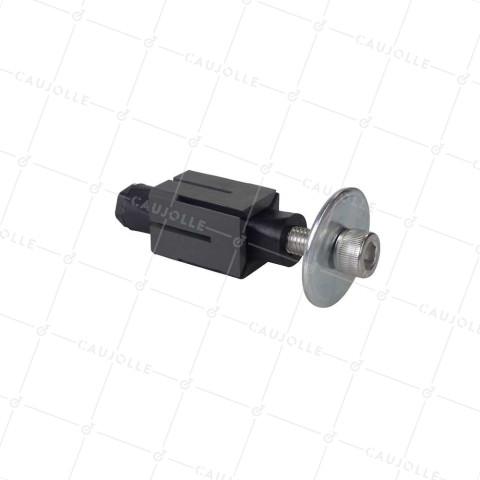 DOUILLE DE FIJACIÓN EXPANSIBLE EN ACERO INOXIDABLE PARA TUBO CUADRADO DE 27 MM a 30 MM INTERIOR Y Rotante A AGUJERO DE 10 a 12 MM - DEX C27-30 INOX • Caujolle
