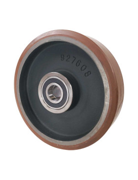 Rueda EN POLIURETANO DE ALTA VELOCIDAD DIÁMETRO 400 MM CARGA 3800 KG - SFVK 400/100 LM110 RB50