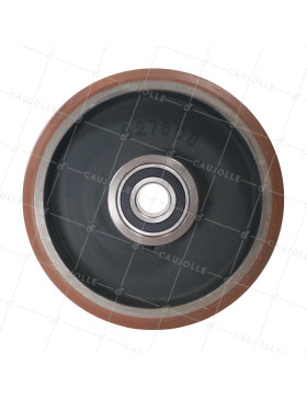 Rueda EN POLIURETANO DE ALTA VELOCIDAD DIÁMETRO 400 MM CARGA 3800 KG - SFVK 400/100 LM110 RB50