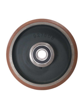 Rueda EN POLIURETANO DE ALTA VELOCIDAD DIÁMETRO 400 MM CARGA 3800 KG - SFVK 400/100 LM110 RB50