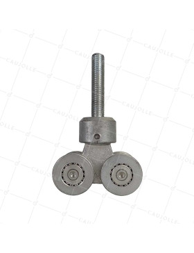 CARRO PIVOTANTE DE 4 RODILLOS PARA PUERTA CORREDIZA SUSPENDIDA DE 750KG - CARRO PIV 4 GAL GRANDE