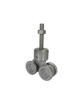 CARRO PIVOTANTE DE 4 RODILLOS PARA PUERTA CORREDIZA SUSPENDIDA DE 650KG - CARRO PIV 4 ROD MEDIO