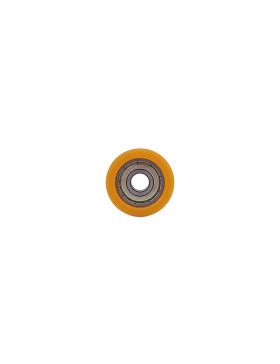 Rueda EN POLIURETANO DIÁMETRO 30 MM CARGA 30 KG Cojinete A BOLAS DE 8 MM - Rueda 30/11 LM 8 RB8 PU NARANJA