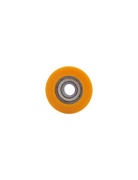 Rueda EN POLIURETANO DIÁMETRO 40 MM CARGA 30 KG Cojinete DE BALAS DE 10 MM - Rueda 40/15 LM 8 RB10 PU NARANJA