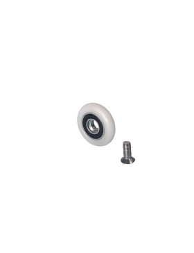 Rueda PUERTA DE DUCHA EN INOX DIÁMETRO 23 MM CARGA 10 KG