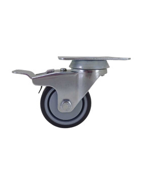 Rotante DE FRENOS DE CAUCHO SUAVE ANTI DESGASTE Y NO MANCHANTE DIÁMETRO 50MM CARGA 40 KG - S15.P 50BL DESCUENTO