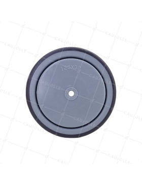 Rueda DE CAUCHO SUAVE ANTI- DESGASTE Y NO MANCHANTE DIÁMETRO 125MM CON FIJACIÓN DE 8 MM - GAL S15 125 RB