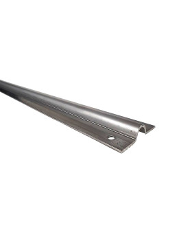 RAIL EN INOX 304 A VISSER PARA Rueda A Canal REDONDA DE 16 MM - GR 16