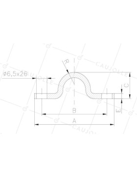 RAIL EN INOX 304 A VISSER PARA Rueda A Canal REDONDA DE 16 MM - GR 16