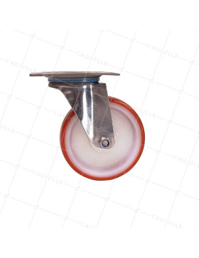 Rotante INOX EN NYLON/POLIURETANO PIVOTANTE DIÁMETRO 100 MM CARGA 150 KG