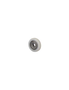 Rueda CON PERFIL CURVADO PARA PUERTA DE ARMARIO DESLIZANTE DIÁMETRO 22 MM EJE 5 MM CARGA 25 KG