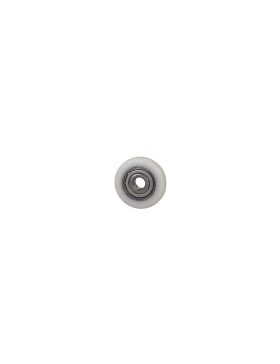 Rueda CON PERFIL CURVADO PARA PUERTA DE ARMARIO DESLIZANTE DIÁMETRO 22 MM EJE 5 MM CARGA 25 KG