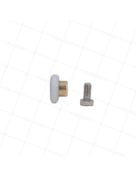 GALET PORTE DE DOUCHE EPAULE FILETE DIAM 20/5.5 LM11 M6 + BOULON