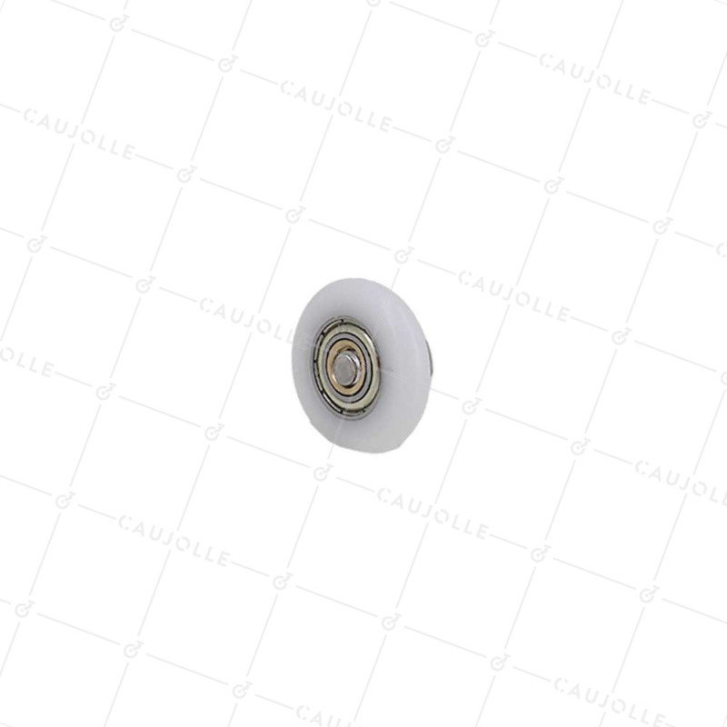 Rueda PUERTA DE DUCHA HOMBRO ROSCADO DIAM 27/5.5 LM10 M6 + TORNILLO