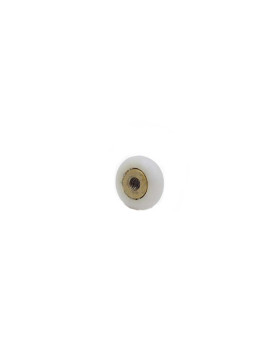 Rueda DE PUERTA DE DUCHA CON HOMBRO Y ROSCA DIÁMETRO 19X6 LONGITUD MANDRINO 9MM SIN TORNILLO