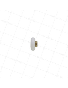 Rueda DE PUERTA DE DUCHA CON HOMBRO Y ROSCA DIÁMETRO 19X6 LONGITUD MANDRINO 9MM SIN TORNILLO