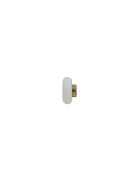 Rueda DE PUERTA DE DUCHA CON HOMBRO Y ROSCA DIÁMETRO 19X6 LONGITUD MANDRINO 9MM SIN TORNILLO