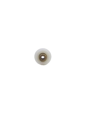 Rueda DE PUERTA DE DUCHA CON HOMBRO Y ROSCA DIÁMETRO 19X6 LONGITUD MANDRINO 9MM SIN TORNILLO