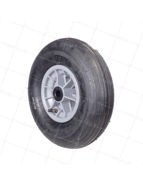 Rueda de carretilla GONFLABLE DIÁMETRO 325 MM CARGA 125 KG PARA EJE DE 20 MM - S1006P 6 PULGADAS L20/74 • Caujolle
