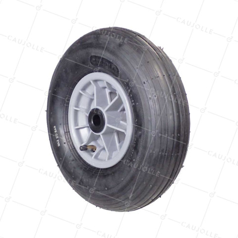 Rueda de carretilla GONFLABLE DIÁMETRO 325 MM CARGA 125 KG PARA EJE DE 20 MM - S1006P 6 PULGADAS L20/74 • Caujolle