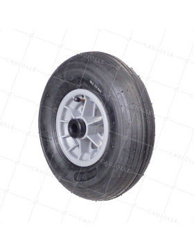 Rueda de carretilla GONFLABLE DIÁMETRO 325 MM CARGA 125 KG PARA EJE DE 20 MM - S1006P 6 PULGADAS L20/100 • Caujolle