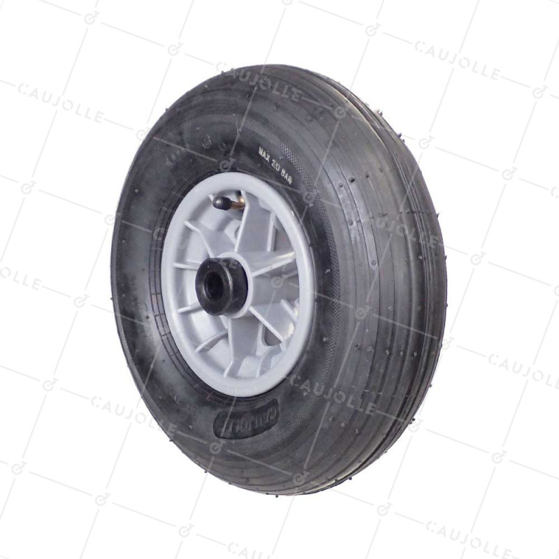 Rueda de carretilla GONFLABLE DIÁMETRO 325 MM CARGA 125 KG PARA EJE DE 20 MM - S1006P 6 PULGADAS L20/100